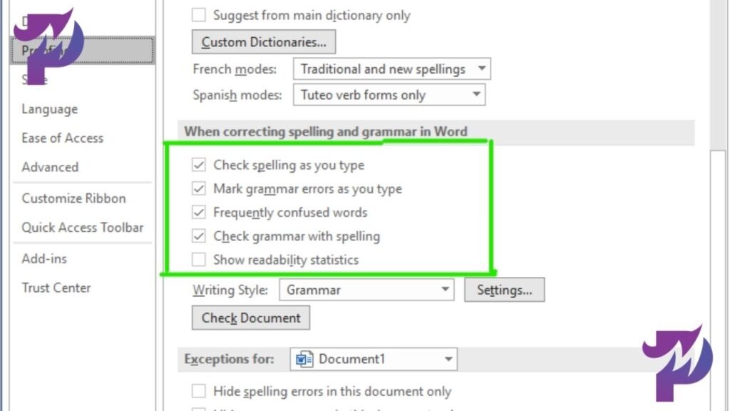 Page Size Checker Spellmistake